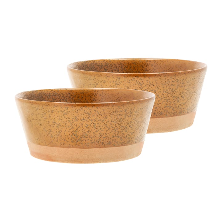 Evig bowl Ø15 cm 2-pack - Amber - Villa Collection