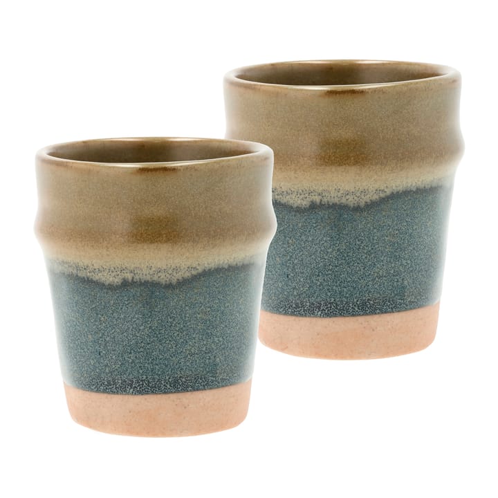 Evig espresso cup 10 cl 2-pack, Blue-brown Villa Collection