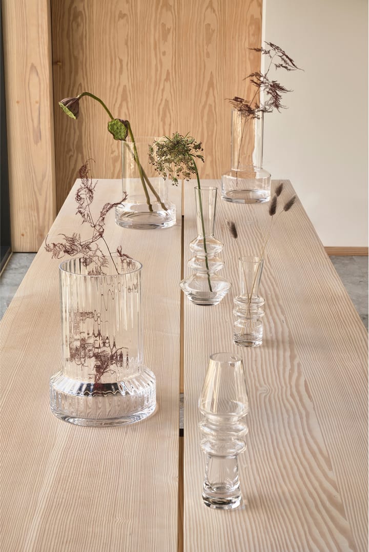 Hvils glass vase Ø19, Clear Villa Collection