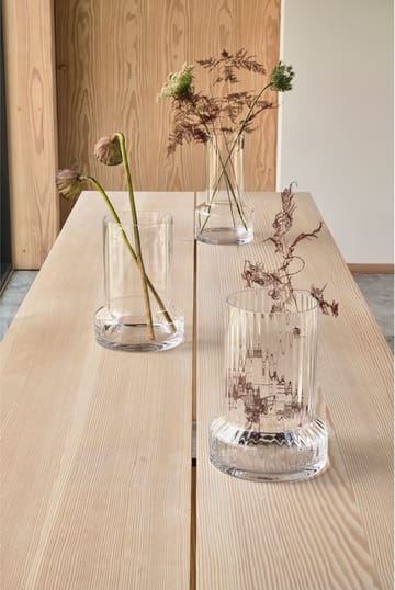 Hvils glass vase Ø19 - Clear - Villa Collection