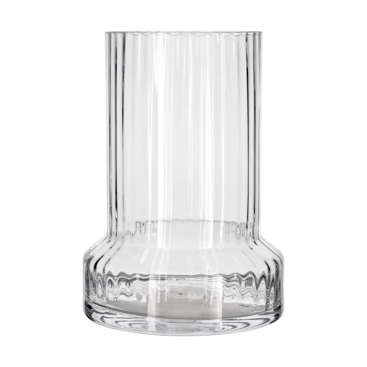 Hvils glass vase ribbed Ø21 cm, Clear Villa Collection