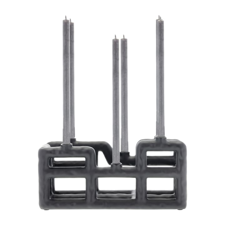 Lyst candlestick 6 candles, Black Villa Collection