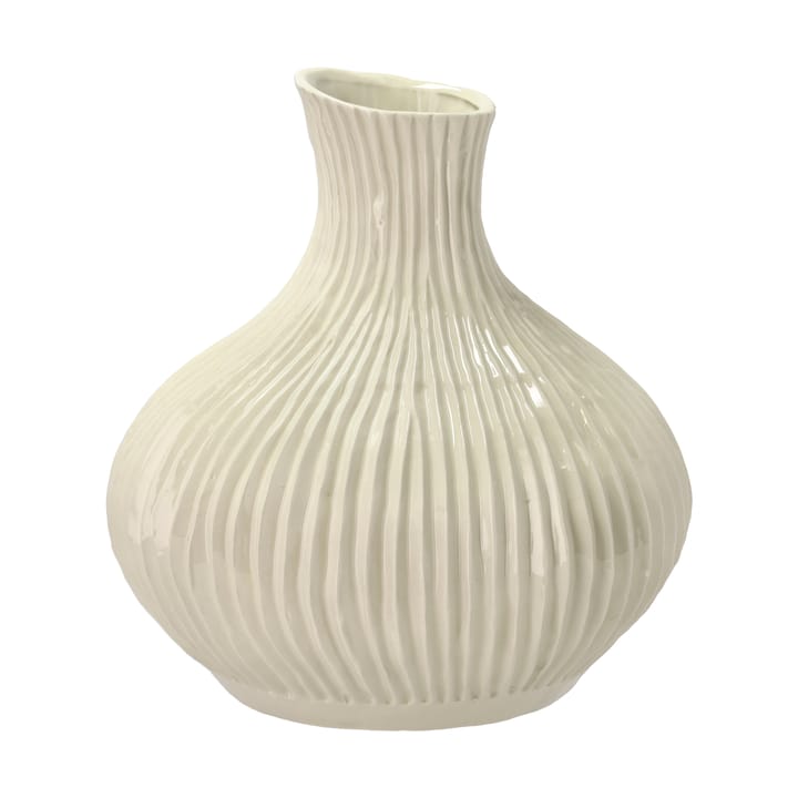 Oak vase 28xØ27 cm - Cream white - Villa Collection