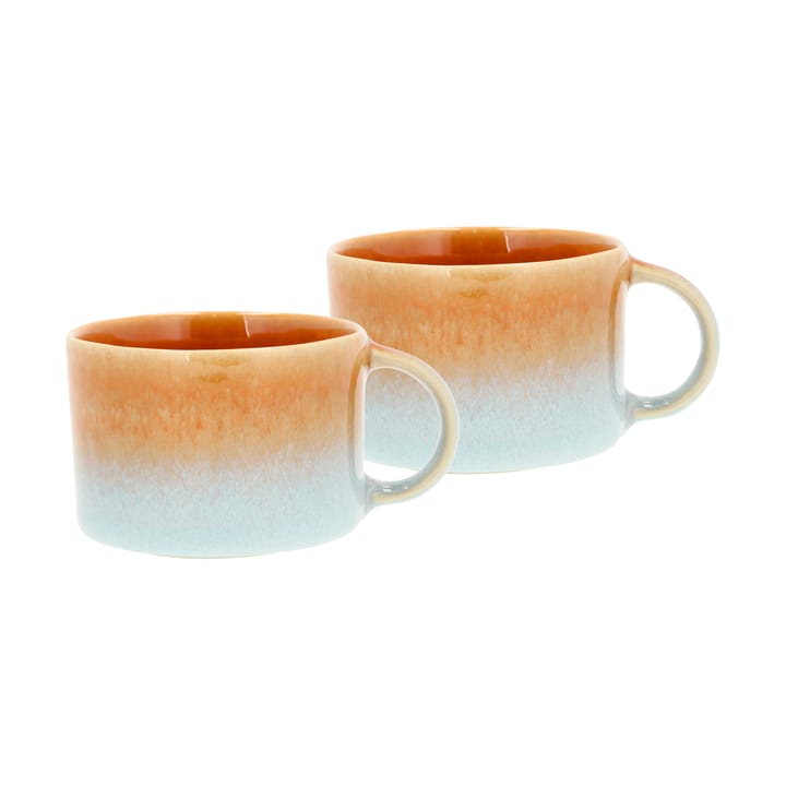 Styles mug with handle 16 cl 2-pack, Blue-amber Villa Collection