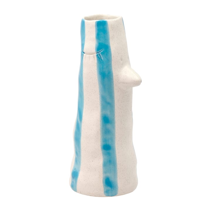 Styles vase with beak and eye lashes 26 cm, Blue Villa Collection