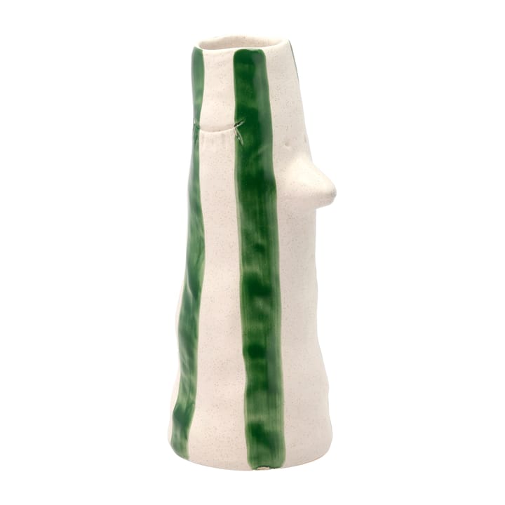 Styles vase with beak and eye lashes 26 cm, Green Villa Collection