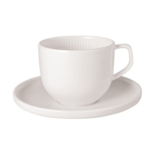 Afina cup with saucer - White - Villeroy & Boch