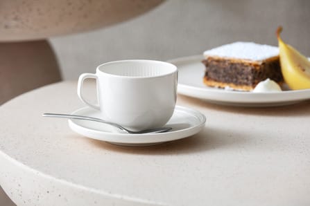 Afina cup with saucer, White Villeroy & Boch