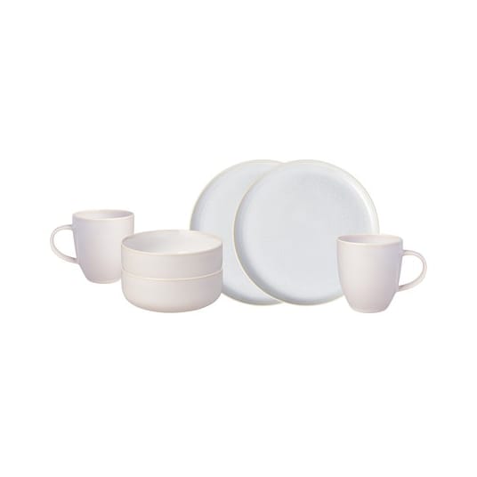 Crafted cotton dinner set 6 pieces - White - Villeroy & Boch