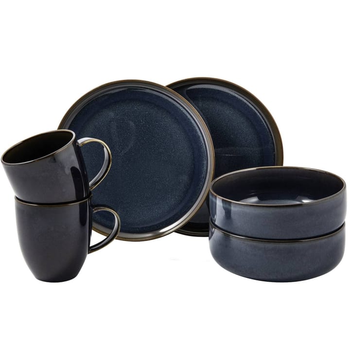 Crafted Denim breakfast set 6 pieces - Blue - Villeroy & Boch