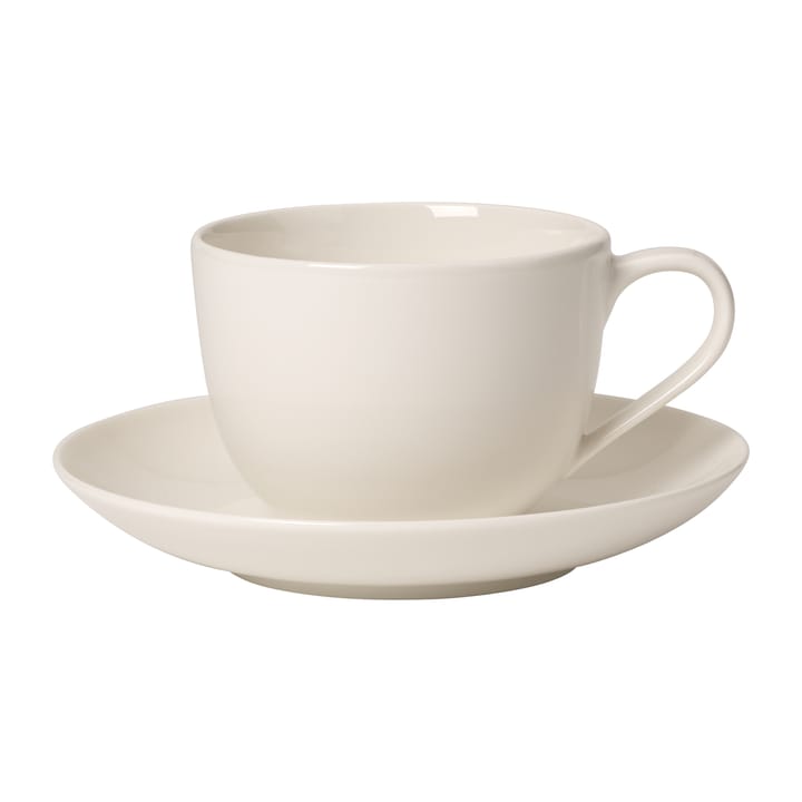 For Me coffee cup with saucer, White Villeroy & Boch