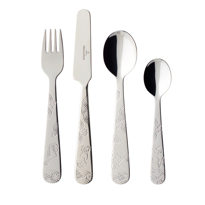 Happy as a Bear children's cutlery 4 pieces, Stainless steel Villeroy & Boch