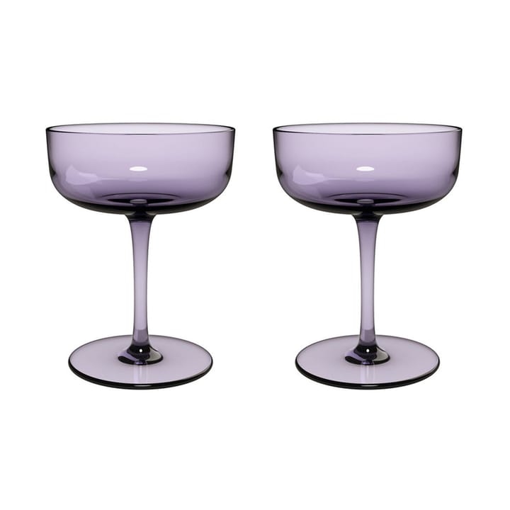 Like champagne glass coupe 10 cl 2-pack, Lavender Villeroy & Boch