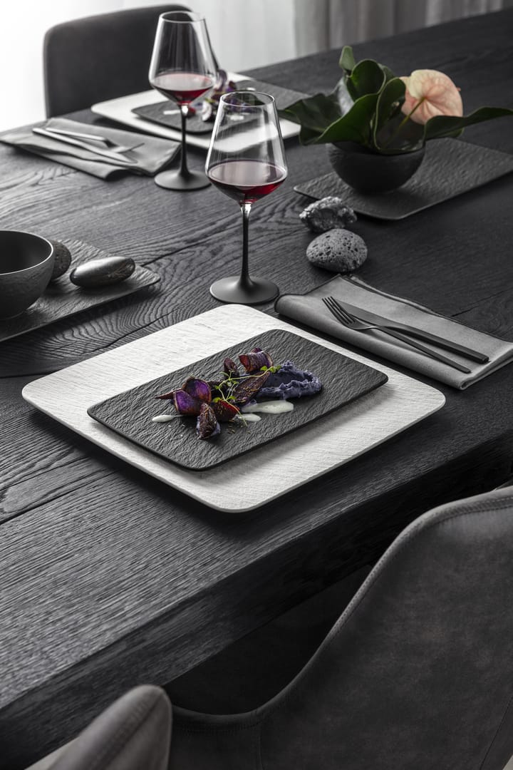 Manufacture Rock plate 17x28 cm, Black Villeroy & Boch