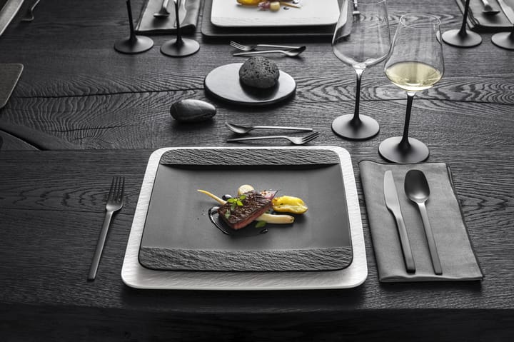 Manufacture Rock plate 28x28 cm, Black Villeroy & Boch