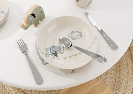 Walk like an Elephant children's cutlery 4 pieces, Stainless steel Villeroy & Boch