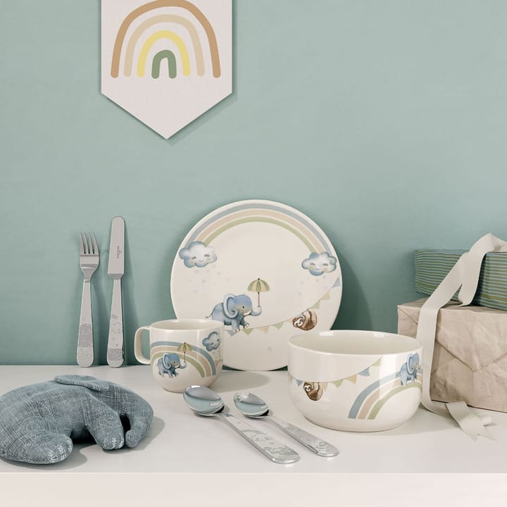 Walk like an Elephant children's tableware and cutlery set, 7 pieces Villeroy & Boch