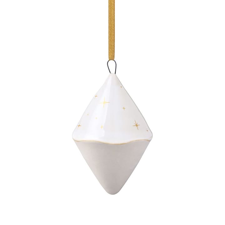 Winter Glow Christmas tree bauble double cone - White-beige - Villeroy & Boch