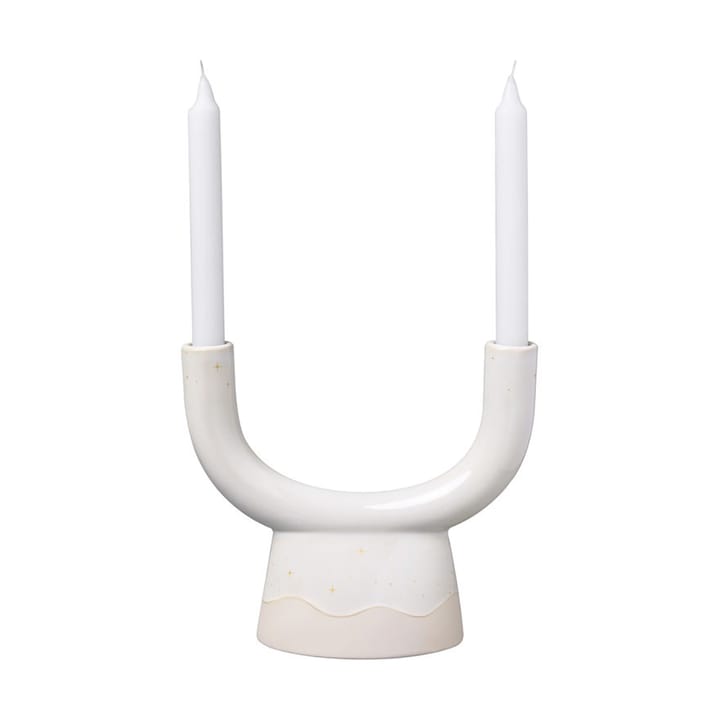 Winter Glow U-shape candle sticks, White-beige Villeroy & Boch