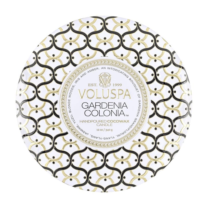 Maison Blanc 3-wick Tin scented 40 hours, Gardenia Colonia Voluspa