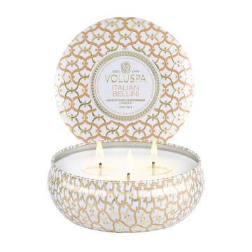 Maison Blanc 3-wick Tin scented 40 hours - Italian Bellini - Voluspa