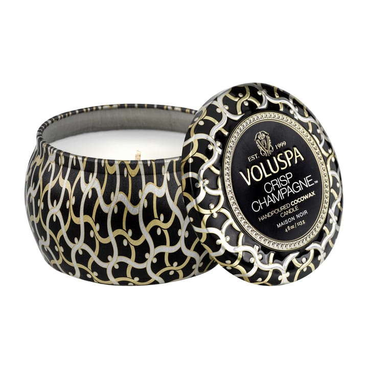 Maison Noir Mini Tin scented 25 hours, Crisp Champagne Voluspa