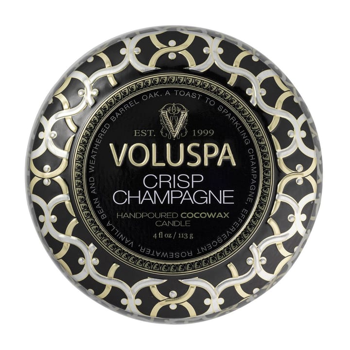 Maison Noir Mini Tin scented 25 hours, Crisp Champagne Voluspa