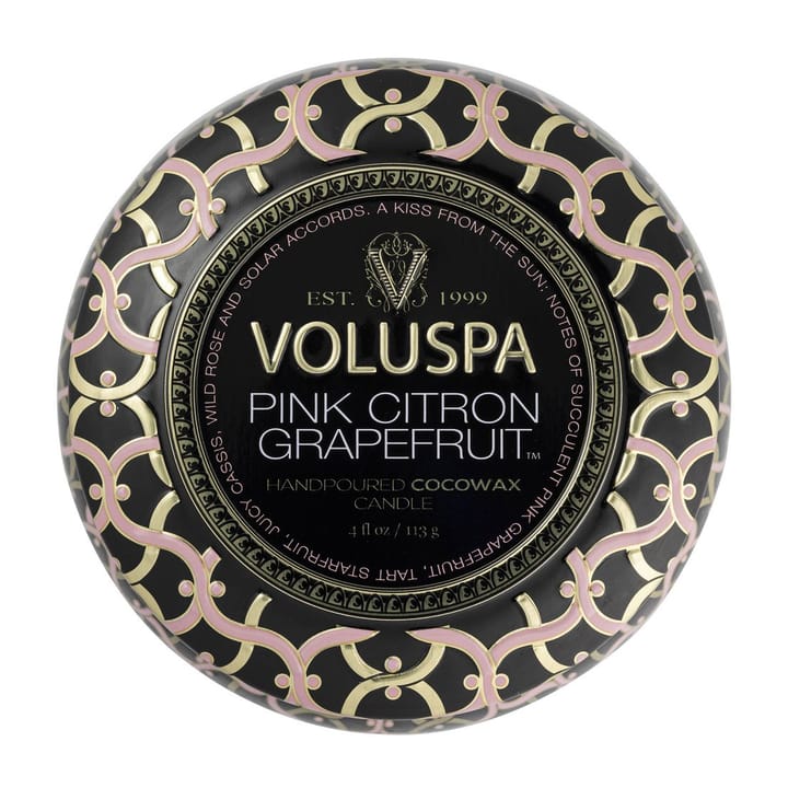 Maison Noir Mini Tin scented 25 hours, Pink Citron Grapefruit Voluspa