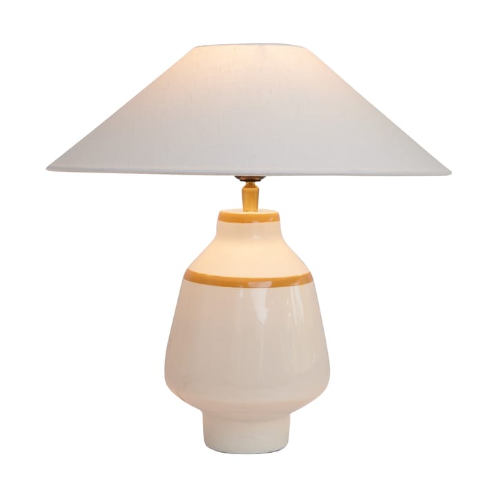 Becky lamp base Ø15x30 cm, White-mustard Watt & Veke