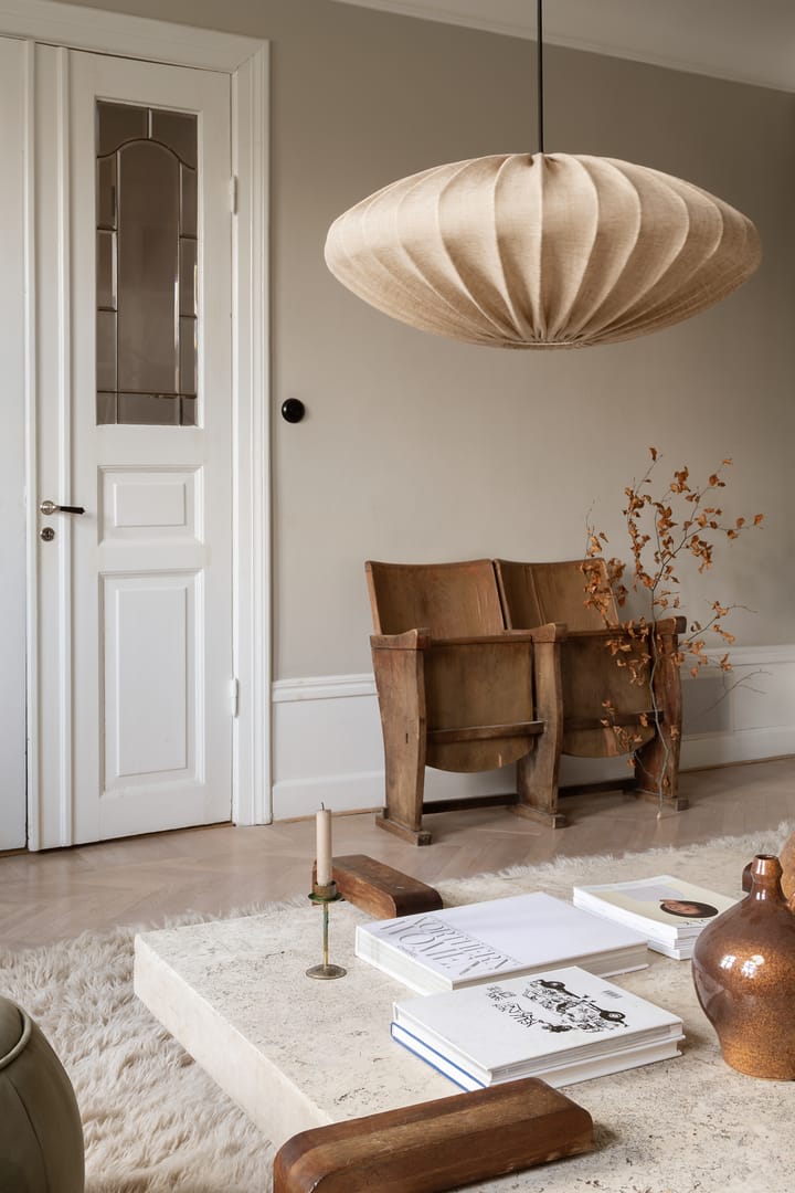 Ellipse lamp shade 65 cm linen, Sand Watt & Veke