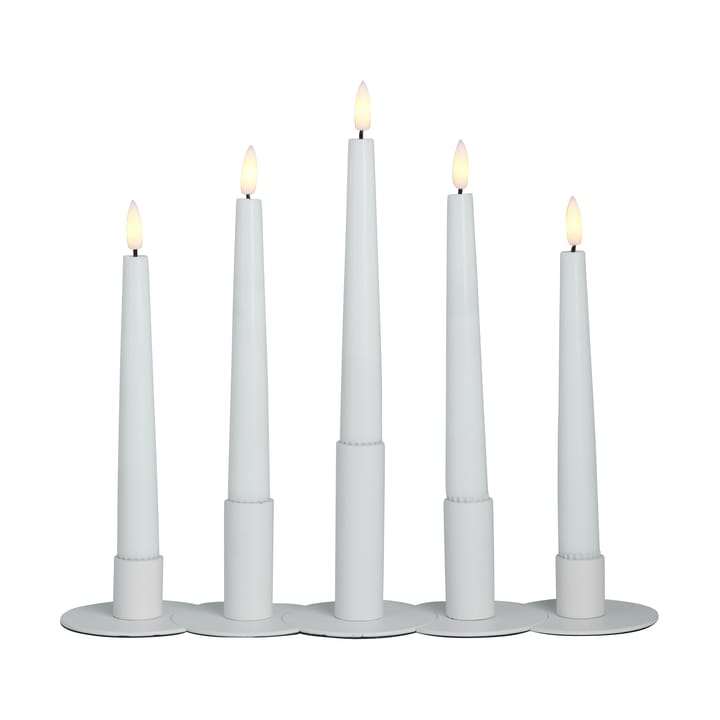 Lykke combinable candle sticks incl. 5 pcs LED-light, White Watt & Veke