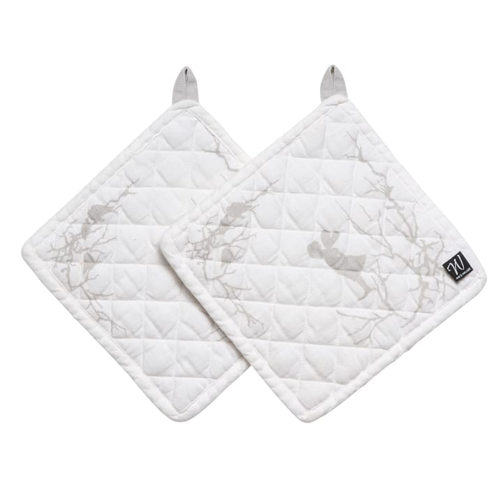 Alv oven mitt 2-pack, white Wik & Walsøe