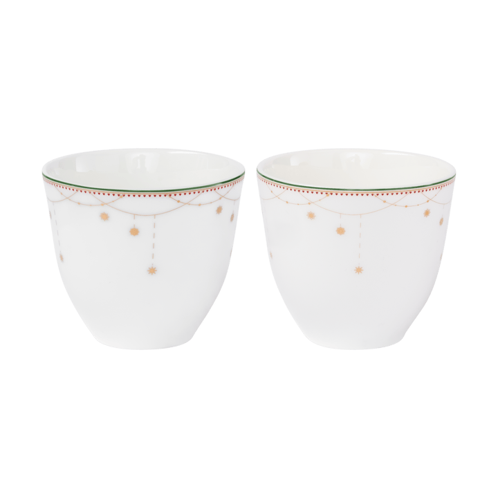 Christmas morning Garland cup 2-pack 20 cl, White Wik & Walsøe