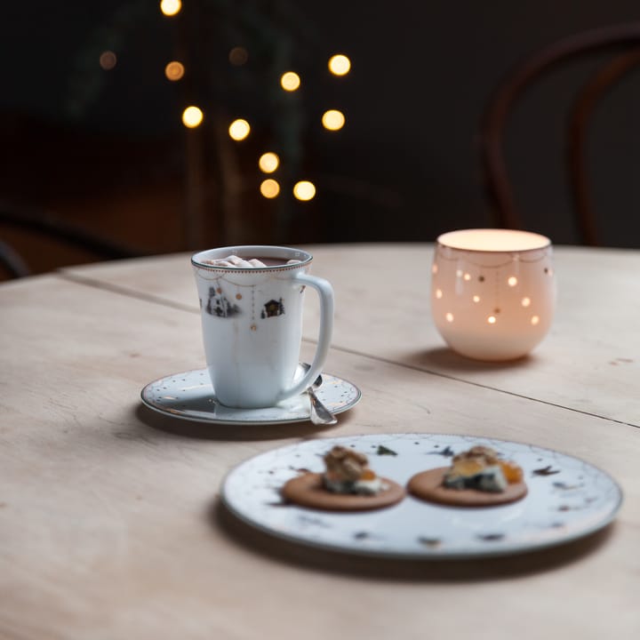 Julemorgen cup and saucer 20 cl, white Wik & Walsøe