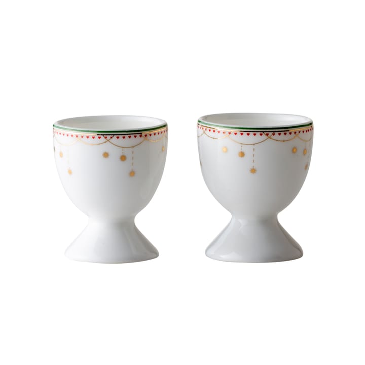 Julemorgen egg cup 2-pack - white - Wik & Walsøe