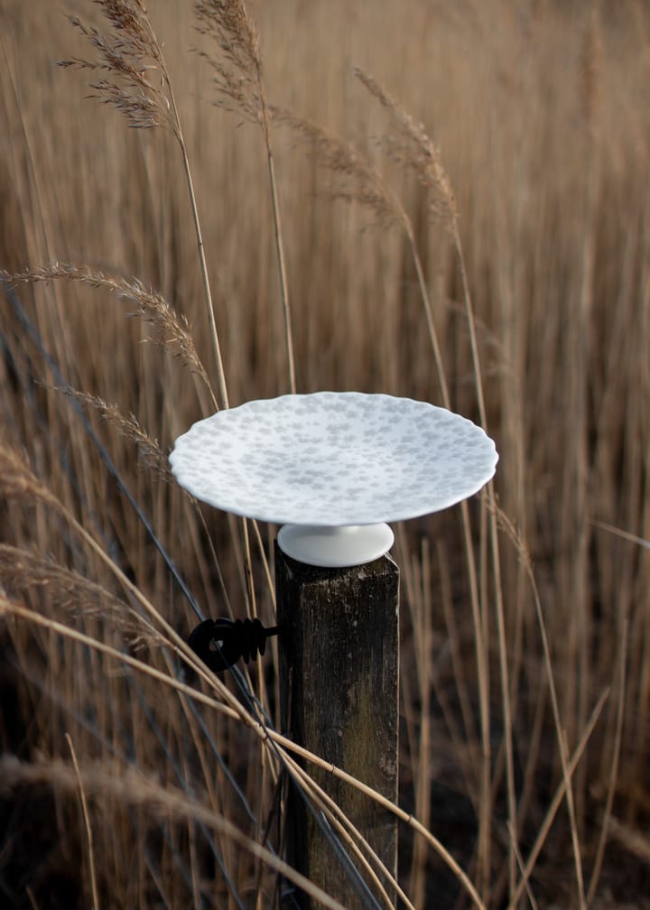 Slåpeblom cake platter Ø21 cm, grey Wik & Walsøe