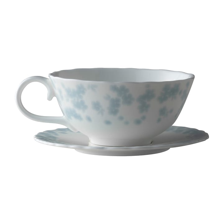 Slåpeblom teacup and saucer 30 cl, Blue Wik & Walsøe