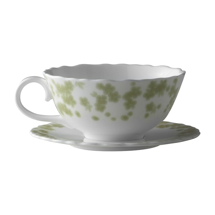 Slåpeblom teacup and saucer 30 cl, Green Wik & Walsøe