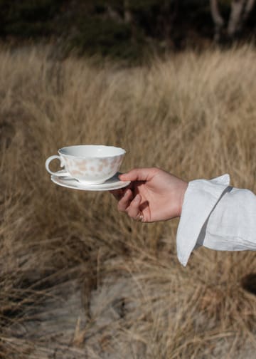 Slåpeblom teacup and saucer 30 cl - Pink - Wik & Walsøe