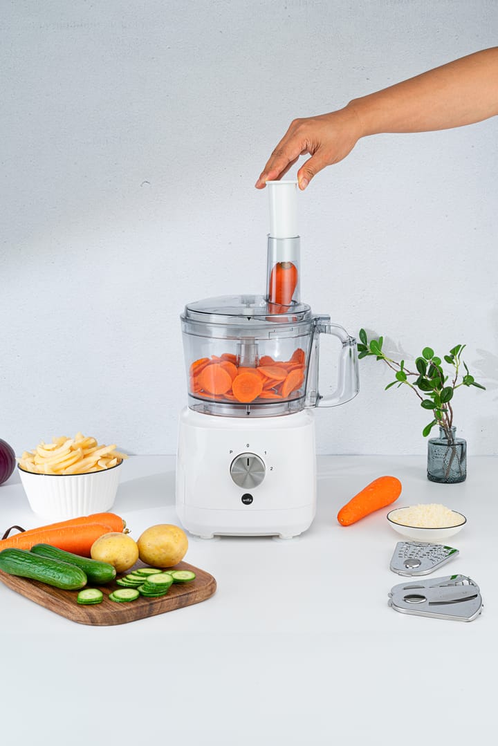 FP2-1000W easy food processor 1.2 L, White Wilfa