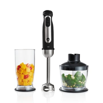 SM-1FP essential mix & chop hand blender set - Silver - Wilfa