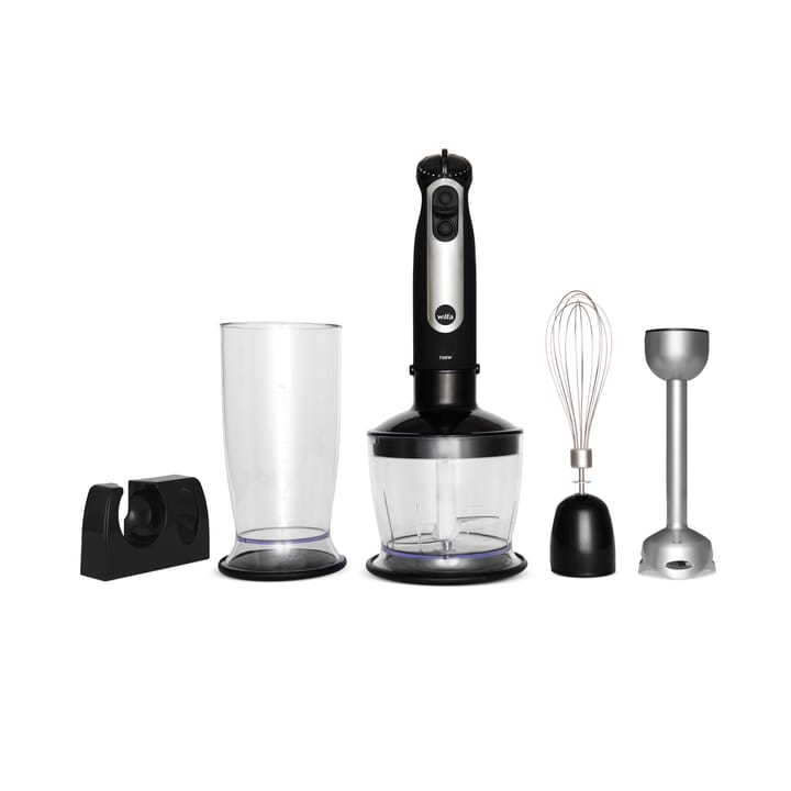 SM-1FP essential mix & chop hand blender set, Silver Wilfa