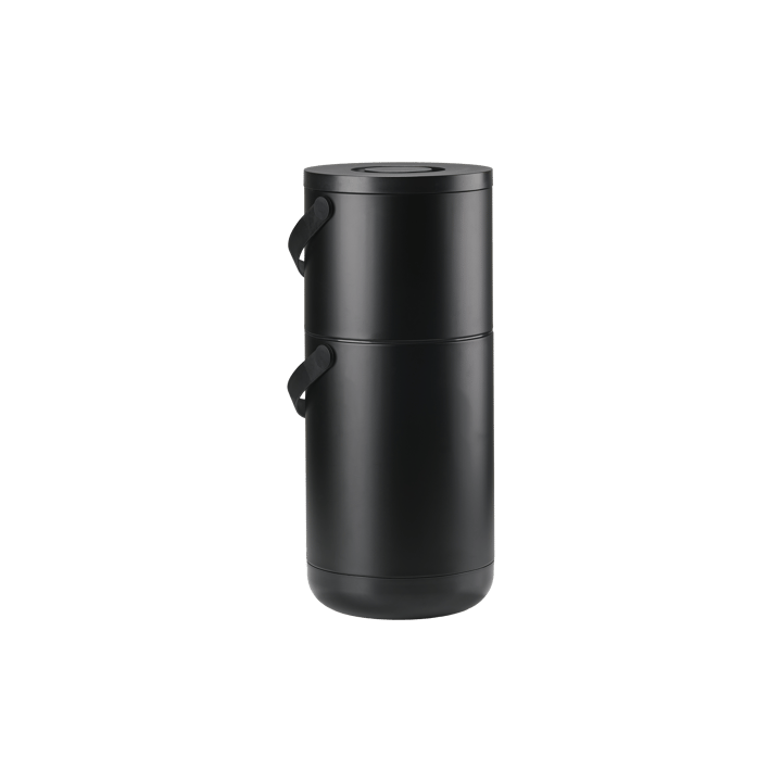 Circular Trash Can 22+12 L - Black - Zone Denmark