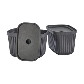 Pulp storage box 15x23 cm 2-pack - Black - Zone Denmark