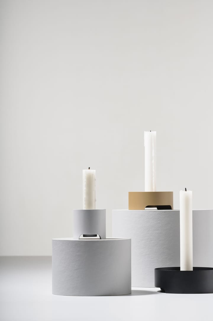 Singles candle sticks Ø9 cm, Khaki Zone Denmark