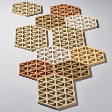 Triangles trivet 14x16 cm - khaki - Zone Denmark